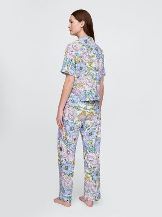 Pyjamahose aus Leinenmischung