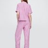 Pyjamahose aus Leinenmischung