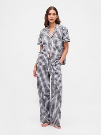 Pyjamahose aus Popeline