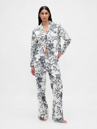 Pyjamahose aus Popeline