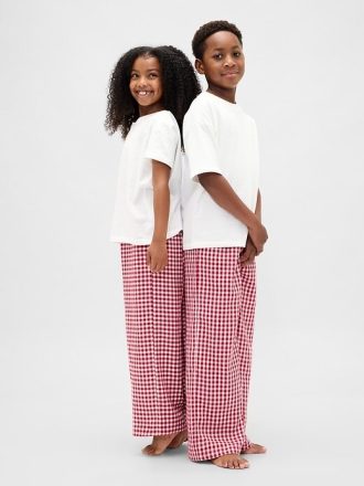 Pyjamahose aus recyceltem Flanell für Kinder