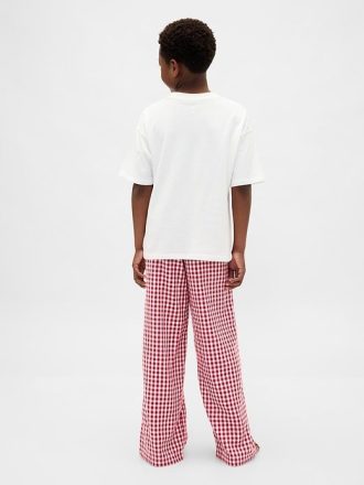 Pyjamahose aus recyceltem Flanell für Kinder