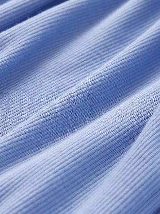 Pyjamahose mit Mini-Ripp und weitem Bein