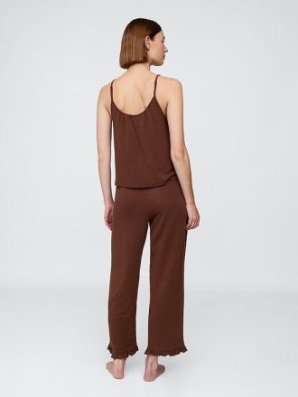 Pyjamahose mit Rüschen