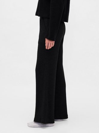 Pyjamahose mit Waffelmuster und weitem Bein