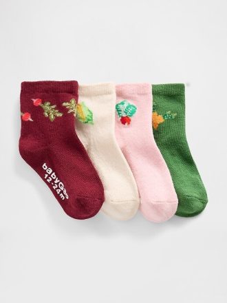 Quarter Crew Socken für Babys und Kleinkinder (4er-Pack)