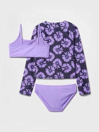 Rashguard-Schwimmen für Kinder, dreiteilig