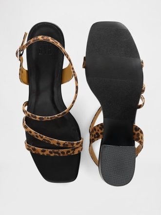 Riemchensandalen mit Blockabsatz