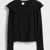 Rippen-Flatter-T-Shirt für Kinder