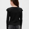 Rippen-Flatter-T-Shirt für Kinder