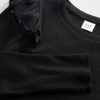Rippen-Flatter-T-Shirt für Kinder