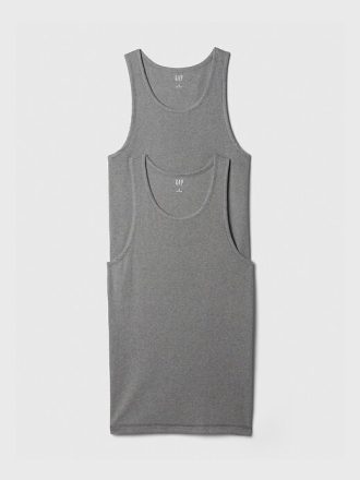 Rippen-Tanktop (2er-Pack)