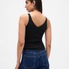 Rippenpullover-Tanktop
