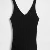 Rippenpullover-Tanktop