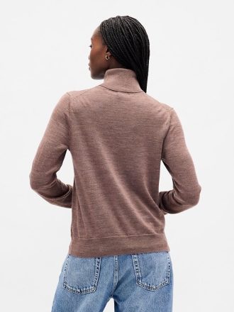 Rollkragenpullover aus Merinowolle