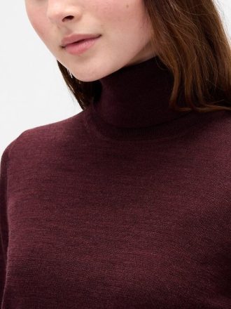 Rollkragenpullover aus Merinowolle