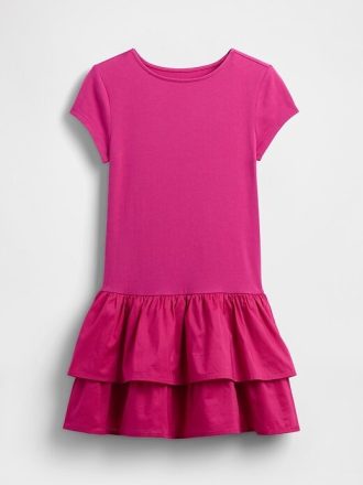 Rüschenkleid mit tiefer Taille für Kinder
