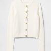 Rundhals-Cardigan aus 100 % Baumwolle Rundhals-Cardigan aus 100 % Baumwolle