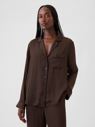 Satin-Pyjama-Shirt
