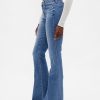 Schlagjeans mit niedriger Taille Schlagjeans mit niedriger Taille