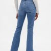 Schlagjeans mit niedriger Taille Schlagjeans mit niedriger Taille