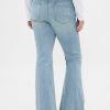 Schlagjeans mit niedriger Taille