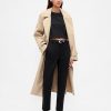 Schmale Crop-Hose aus Doppelstrick mit hohem Bund Schmale Crop-Hose aus Doppelstrick mit hohem Bund