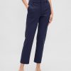 Schmale Crop-Hose aus Doppelstrick mit hohem Bund Schmale Crop-Hose aus Doppelstrick mit hohem Bund