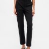 Schmale Crop-Hose aus Doppelstrick mit hohem Bund Schmale Crop-Hose aus Doppelstrick mit hohem Bund