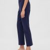 Schmale Crop-Hose aus Doppelstrick mit hohem Bund Schmale Crop-Hose aus Doppelstrick mit hohem Bund