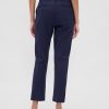 Schmale Crop-Hose aus Doppelstrick mit hohem Bund Schmale Crop-Hose aus Doppelstrick mit hohem Bund