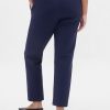 Schmale Crop-Hose aus Doppelstrick mit hohem Bund Schmale Crop-Hose aus Doppelstrick mit hohem Bund