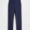 Schmale Crop-Hose aus Doppelstrick mit hohem Bund Schmale Crop-Hose aus Doppelstrick mit hohem Bund