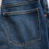 Schmale, gerade geschnittene Jeans mit hohem Bund im 90er-Stil