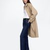 Schmale, gerade Jeans im 90er-Stil mit niedriger Leibhöhe