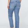 Schmale, gerade Jeans im 90er-Stil mit niedriger Leibhöhe