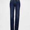 Schmale, gerade Jeans im 90er-Stil mit niedriger Leibhöhe