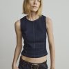 Schmale, gerade Jeans im 90er-Stil mit niedriger Leibhöhe