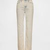 Schmale, gerade Jeans im Stil der 90er mit hohem Bund Schmale, gerade Jeans im Stil der 90er mit hohem Bund