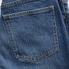 Schmale, gerade Jeans im Stil der 90er mit hohem Bund