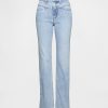 Schmale, gerade Jeans im Western-Stil der 90er mit hohem Bund