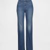 Schmale, gerade Jeans im Western-Stil der 90er mit hohem Bund