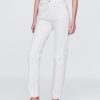 Schmale, gerade Jeans mit hohem Bund im 90er-Stil Schmale, gerade Jeans mit hohem Bund im 90er-Stil