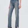 Schmale, gerade Jeans mit hohem Bund im 90er-Stil Schmale, gerade Jeans mit hohem Bund im 90er-Stil