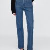 Schmale, gerade Jeans mit hohem Bund im 90er-Stil Schmale, gerade Jeans mit hohem Bund im 90er-Stil