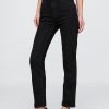 Schmale, gerade Jeans mit hohem Bund im 90er-Stil Schmale, gerade Jeans mit hohem Bund im 90er-Stil