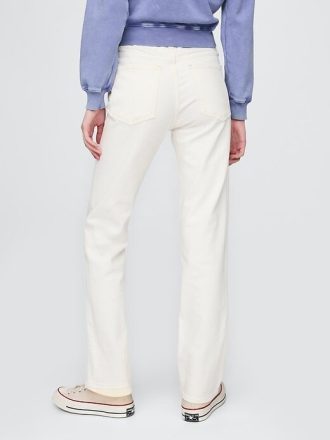 Schmale, gerade Jeans mit hohem Bund im 90er-Stil