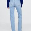 Schmale, gerade Jeans mit hohem Bund im 90er-Stil Schmale, gerade Jeans mit hohem Bund im 90er-Stil