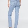Schmale, gerade Jeans mit hohem Bund im 90er-Stil Schmale, gerade Jeans mit hohem Bund im 90er-Stil