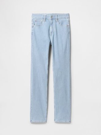 Schmale, gerade Jeans mit hohem Bund im 90er-Stil
